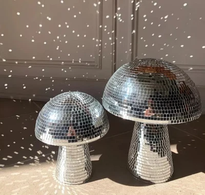 £8.70 • Buy Retro Mushroom Disco Mirror Glass Ball DJ Dance Party Bands Club Stage Lighting