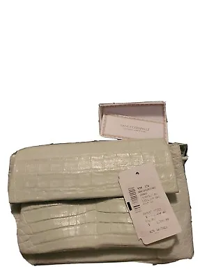 $500 • Buy Nancy Gonzalez Crocodile Mini Crossbody Mint Bag Retail $2450