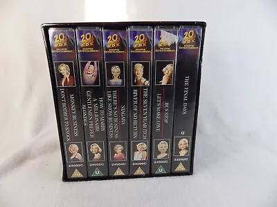 Marilyn Monroe VHS Video The Diamond Collection PAL Box Set Complete Movies • $12.43