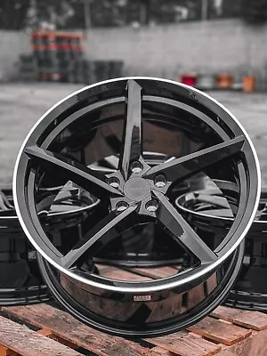 Mrr F25 Forged Gloss Black Wheels Rims 20x10 21x13 For Corvette C8 Z06 • $3335