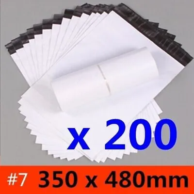 200pcs 350X480 Mm Poly Satchel Courier Mailer Self-Seal Mailing Ship Post Bags • $34.99