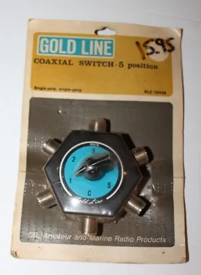 $25.50 • Buy NOS Gold Line Coaxial Switch-5 Position GLC 1042A For CB Radio