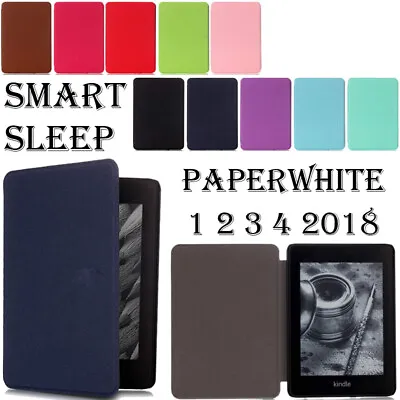 £7.51 • Buy PU Leather Case Cover For Amazon Kindle Paperwhite 1 2 3 4 5th 6th 7th 10th 2019