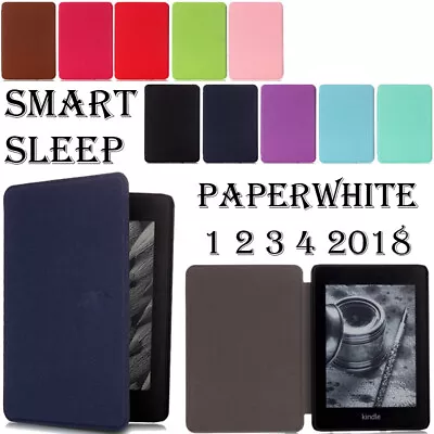 £7.51 • Buy PU Leather Case Cover For Amazon Kindle Paperwhite 1 2 3 4 5th 6th 7th 10th 2019