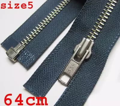 YKK 64cm Drak Grey Size 5 Metal Tooth Fashion Dress Zip / Zipper Open End • $27.99