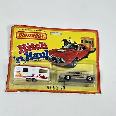 Matchbox 1982 Hitch 'N Haul Car And Trailer Set Lesley London • $79.99