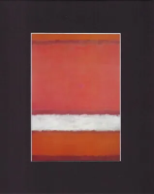 8X10  Matted Print American Art Picture: Mark Rothko No. 7 1960 • £13.48