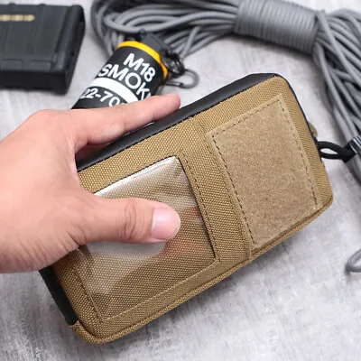 Mens Tactical EDC Wallet Molle Waist Pack Coin Card Bag Key Pocket Money Pouch • $8.79