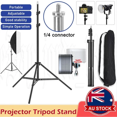 $15.99 • Buy Black Aluminum Tripod Projector Stand 97-280cm Adjustable Laptop Stand Holder AU