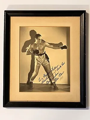Original Photograph Of Heavyweight Boxing Champion; Max Baer; Signed; Framed • $190