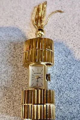 Vintage Bucherer Peek A Boo Watch Pendant Tassel Runs Slow • $24.49