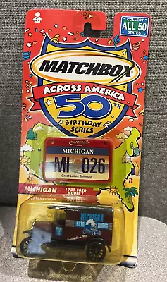 Matchbox Across America 50th Birthday Series Michigan 1921 Ford Model T- SEALED • $12.79