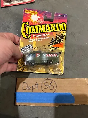Matchbox Mb54 Command Vehicle Rv Commando Strike Team On Blistercard • $14.99
