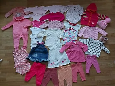 Baby Girl 3-6 Months Clothes Bundle Set  / Jumper  / Sweater / Trousers / Outfit • £12.49