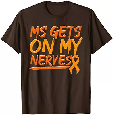 Orange Ribbon Ms Multiple Sclerosis Awareness Month Unisex T-Shirt • $19.99