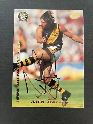 $4 • Buy 1999 Select Nick Daffy Richmond Personally Signed Best & Fairest Card NMint Cond