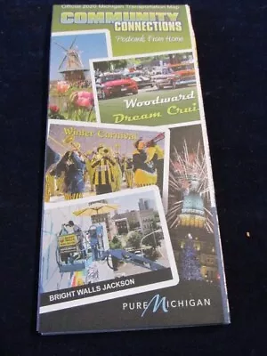 Official 2020 Michigan State Highway Road Map Community Connections • $5.99