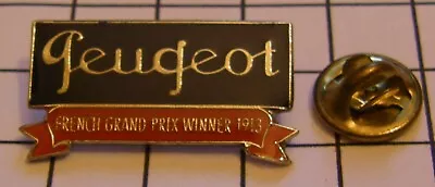 PEUGEOT RACING FRENCH GRAND PRIX WINNER 1913 Vintage Pin • $4.99