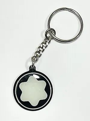 £26.40 • Buy Old Style Logo MONTBLANC Key Ring Keyring MONT BLANC 30mm RESIN Black & White