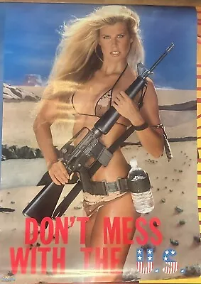 Vintage 1990 STARMAKERS Poster “Don't Mess With The U.S” Photo By Sam Maxwell • $69