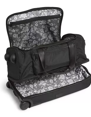 Vera Bradley ReActive Foldable Rolling Duffel Bag In Black NWT • $109.95