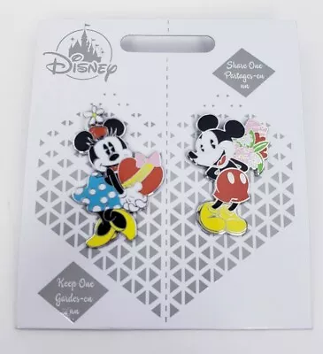 Disney Mickey & Minnie Mouse Couples Love Trading Pin Set-Official NEW • $26.87
