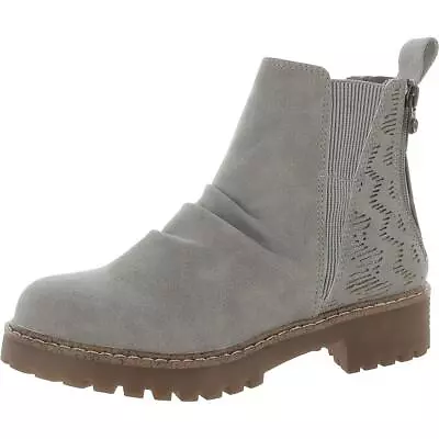 Malibu Womens River Gray Vegan Chelsea Boots Shoes 6 Medium (BM) BHFO 0764 • $22.99