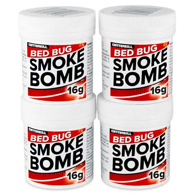 Bed Bug Killer Treatment PRO Smoke Fumer Pest Fogger CritterKill Smoker BIG 16G • £18.95