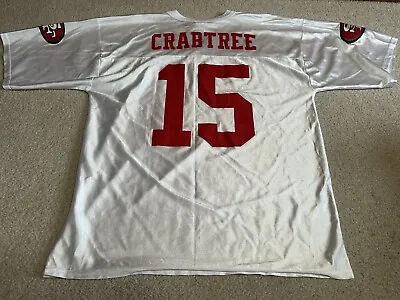 Michael Crabtree San Francisco 49ers Football Jersey Men’s Large Vintage Rare • $29.99