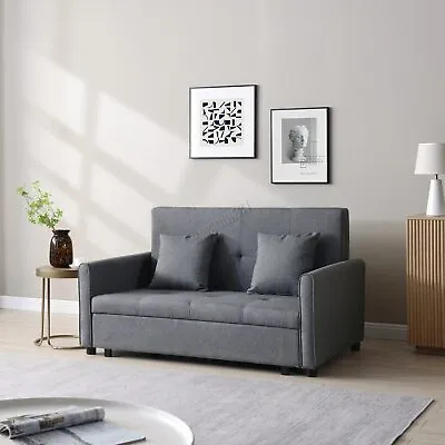 WestWood Sofa Bed Convertible Pull-Out Storage Linen 2 Seater Recliner Armchair • £324.99