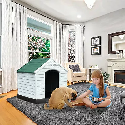 Outdoor Large Dog House Indoor Plastic Dog House Puppy Shelter Water Resistant • $67.99