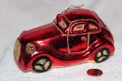 Vintage Car Ornament Red  Mercedes? • $16.99