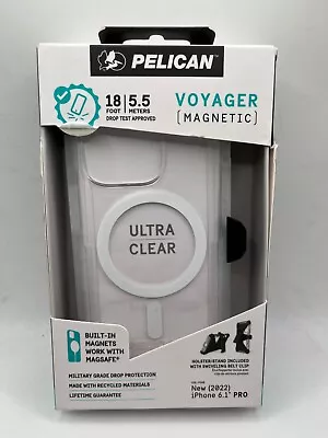 Pelican Voyager MagSafe Series Case &Holster For IPhone 14 Pro (6.1 ) - Clear • $19.95