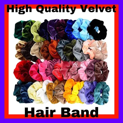 £5.99 • Buy Multi Pack Hair Scrunchies Velvet Scrunchy Bobbles Elastic Hair Bands Holder UK