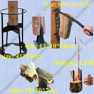 Wood Kindling Splitter Wall Mounted/ Free Standing/Portable Manual Wood Cutter • $58