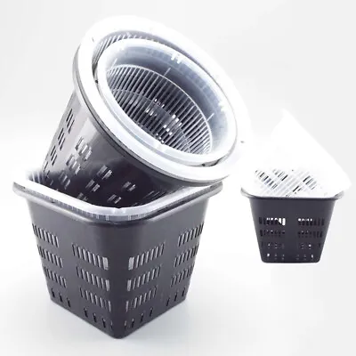 10pcs Grow Net Cup Mesh Hydroponics Plants Mesh Pots Aeroponic Aquaponic Basket • £12.35