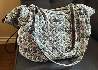 Vera Bradley Paisley /Stripe Large Tote Bag With Zipper • $15