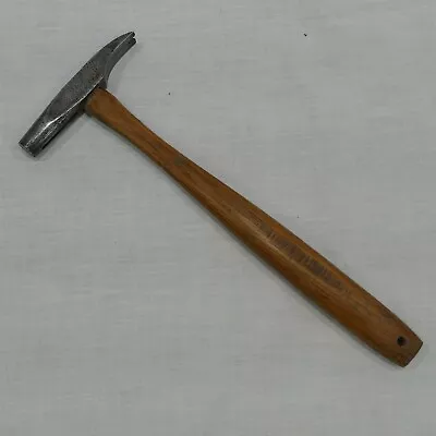 Old Antique Tack Hammer With Tack Puller 11 1/4  Oak Handle • $12.50