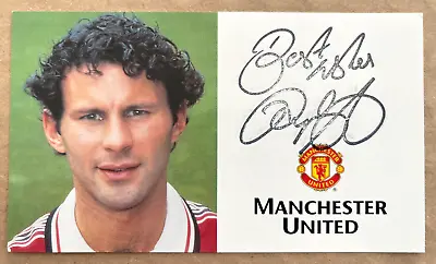 Ryan Giggs Signed Club Card  Photo Autograph Manchester United Man Utd • £19.99