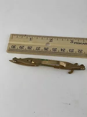 Vintage Anson Gold Tone Sword Tie Clip - 3 1/2  Long - Free 1st Class Shipping • $10.88