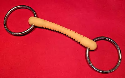 Happy Mouth 125mm Ribbed Mullen Mouth Loose Ring Bit ~ Average Horse Size - 5  • $28