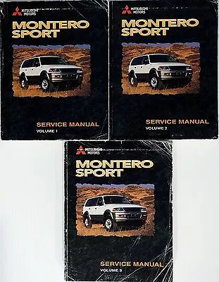 1999 Mitsubishi Montero Sport Factory Service Manual Set Original Shop Repair • $167.97