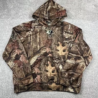 Mossy Oak Hoodie Men Large Brown Camouflage Break Up Infinity Hunting Sweatshirt • $25