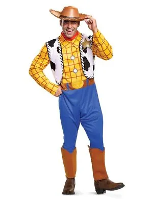 Disney Toy Story 4 Woody Adults Mens World Book Day Fancy Dress Costume & Hat • £60
