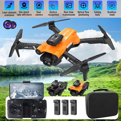 Fully Functional HD Dual Camera  WiFi FPV Foldable Quadcopter + 3 Battery • $36.07