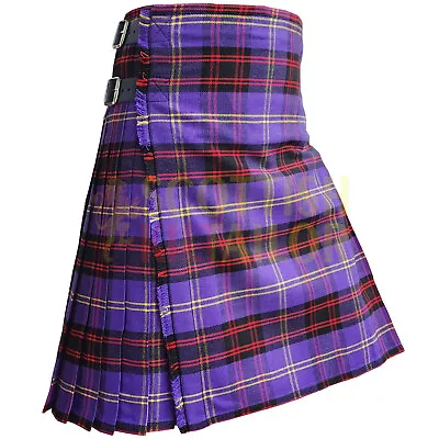 Scottish Traditional Handmade Rutherford Tartan Kilt For Men Custom Size Kilts • $75