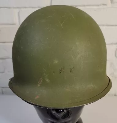 Vintage Vietnam Seam US M1 Helmet Steel Pot Military With Liner • $104.78