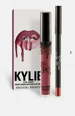 $22.99 • Buy Kylie Jenner Rose Matte Liquid Lipstick And Lip Liner 