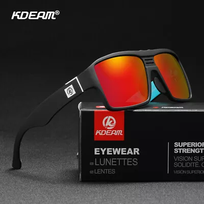 $31.98 • Buy Classic Men Polarised Sunglasses TAC Mirror Anti-Glare UV400 Large In Gift Box