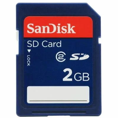 SanDisk SD 2GB Secure Digital Memory Card SDSDB-2048 Blue For Mamera Multi-media • $12.64